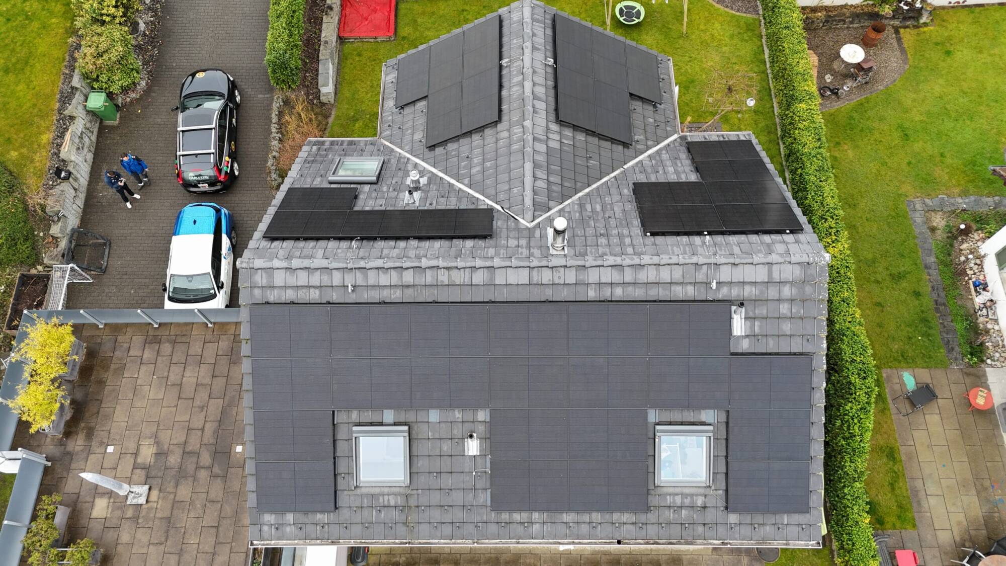 Photovoltaikanlage auf Einfamilienhaus